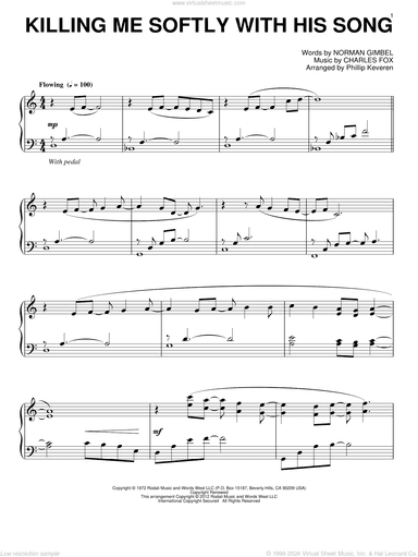 Killing Me Softly With His Song (arr. Phillip Keveren)