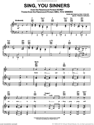 Sing, You Sinners