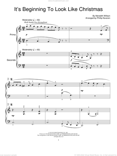 It's Beginning To Look Like Christmas (arr. Phillip Keveren)