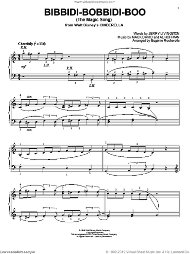 Bibbidi-Bobbidi-Boo (The Magic Song) (from Cinderella) (arr. Eugenie Rocherolle)