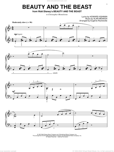 Beauty And The Beast (arr. Eugenie Rocherolle)