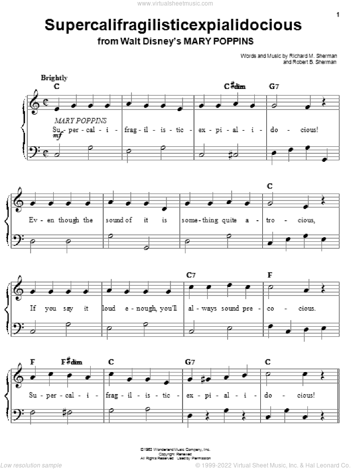 Supercalifragilisticexpialidocious (from Mary Poppins)