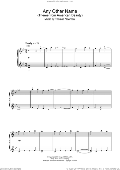 Any Other Name (theme from American Beauty)