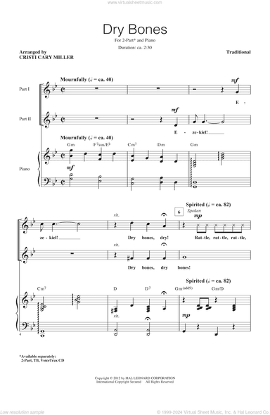 Dry Bones (arr. Cristi Cary Miller)