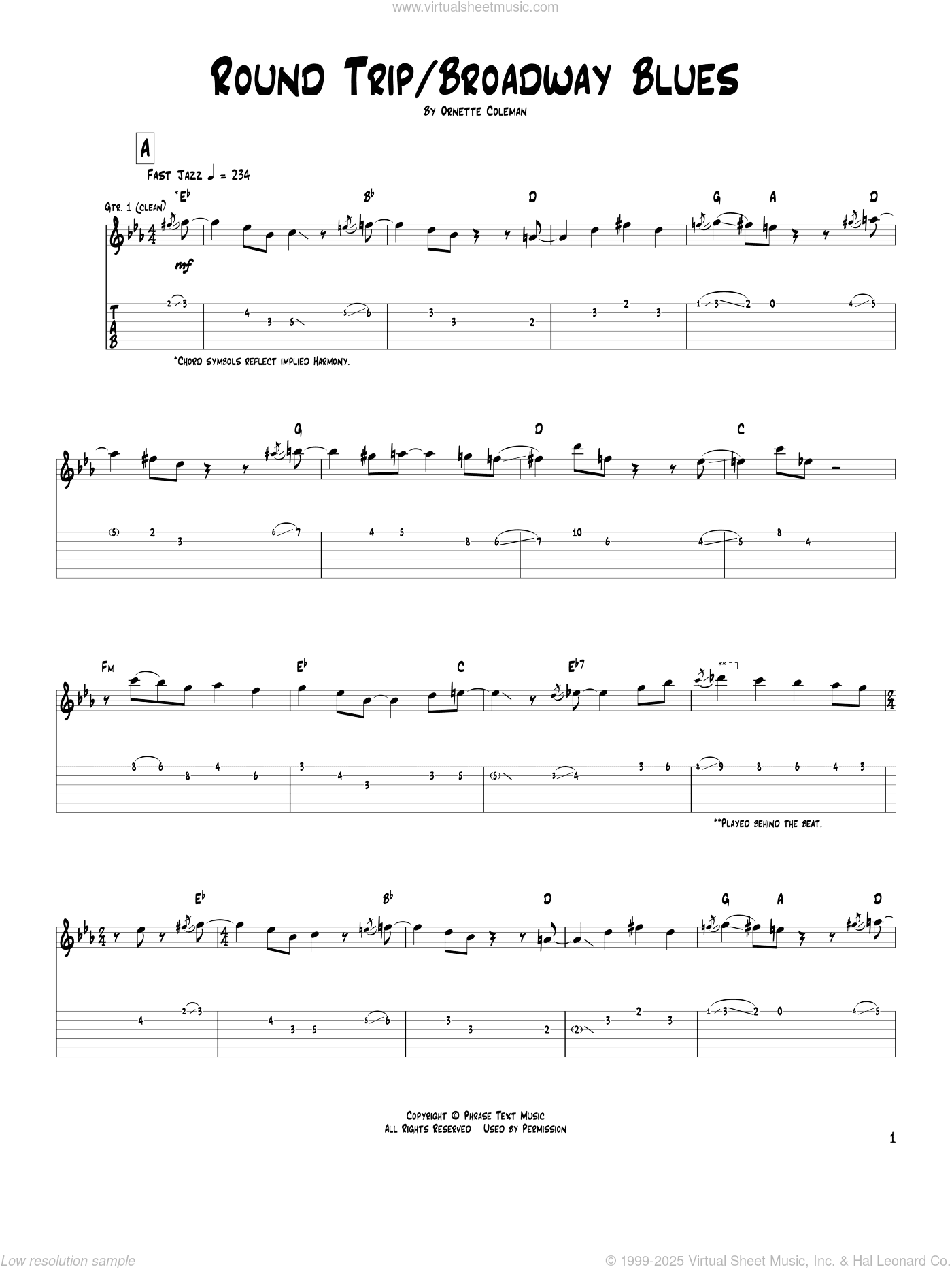Round Trip / Broadway Blues