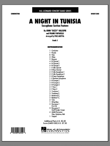 A Night In Tunisia (Saxophone Section Feature)