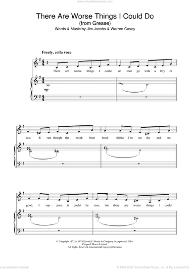 There Are Worse Things I Could Do (from Grease)