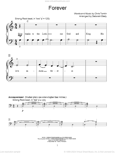 Forever (arr. Deborah Brady)