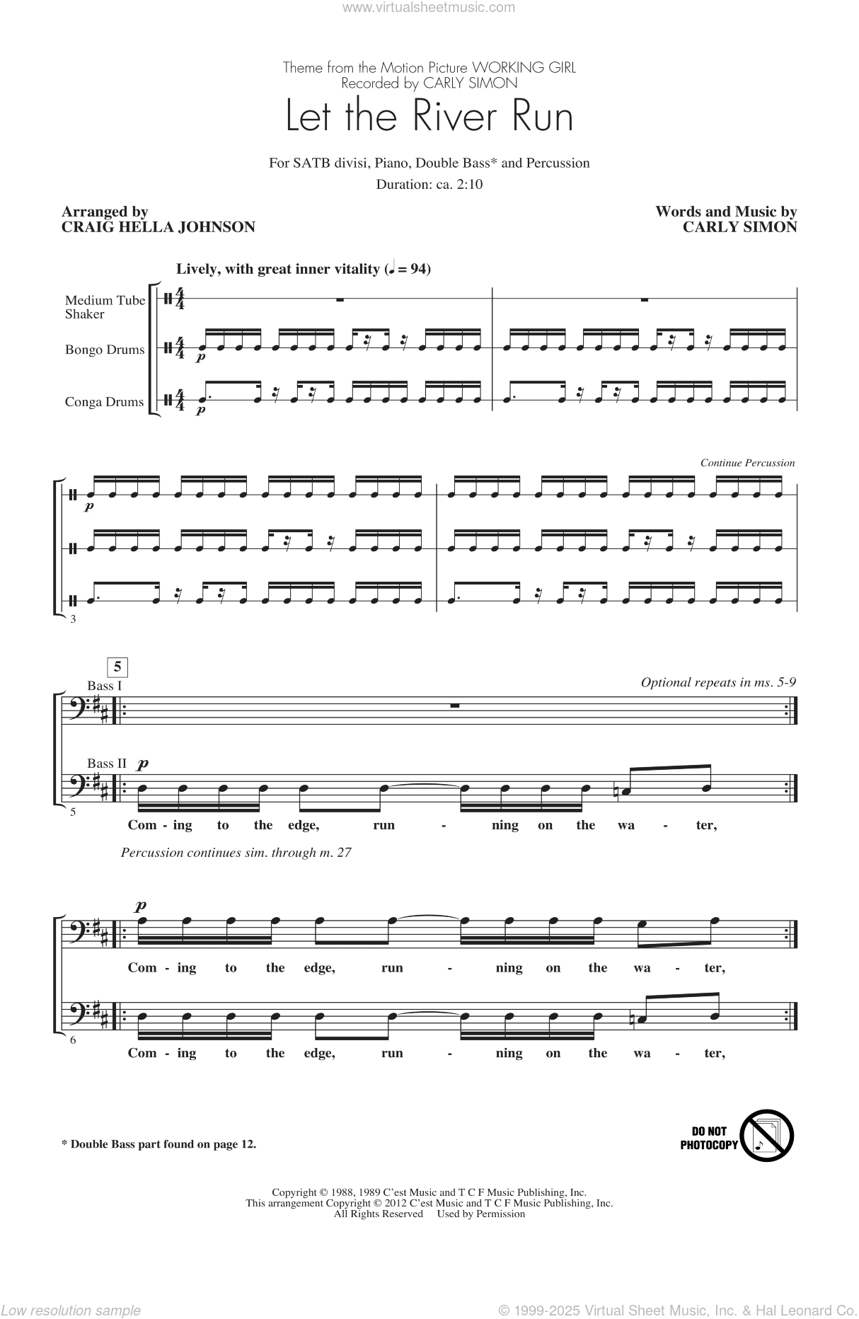 Let The River Run (arr. Craig Hella Johnson)