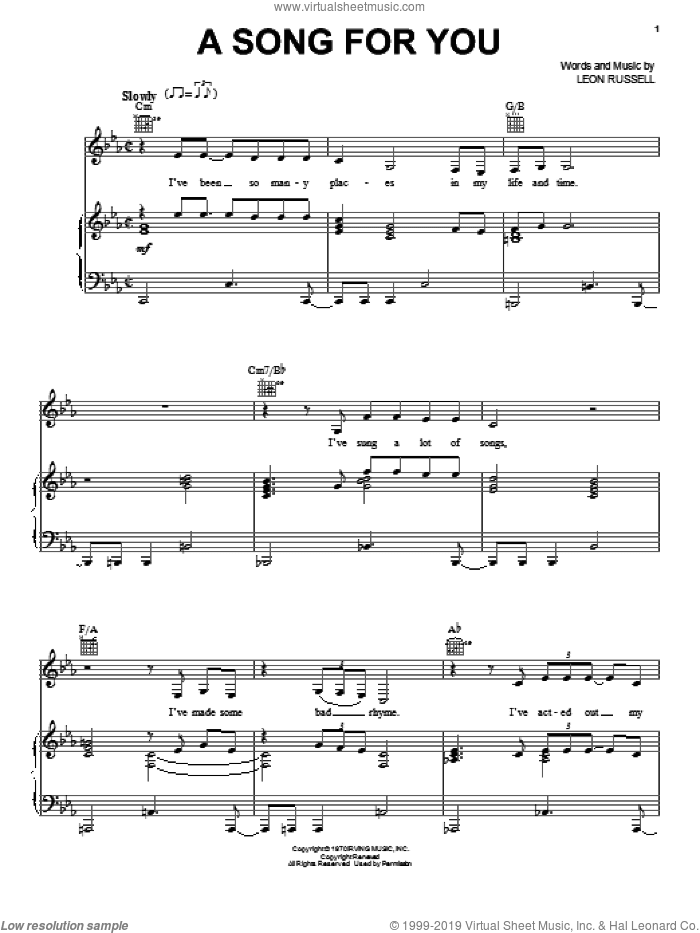 A Song For You