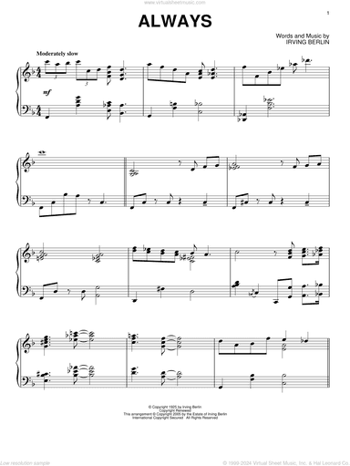 Always (arr. Phillip Keveren)