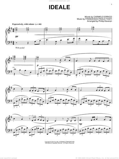Ideale (arr. Phillip Keveren)