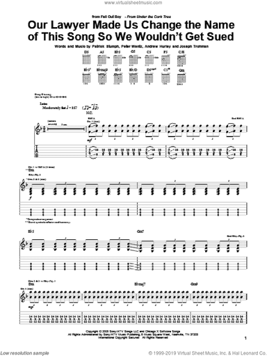 Our Lawyer Made Us Change The Name Of This Song So We Wouldn't Get Sued