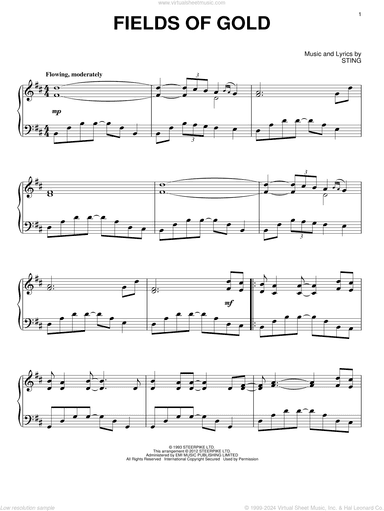 Fields Of Gold, (intermediate)
