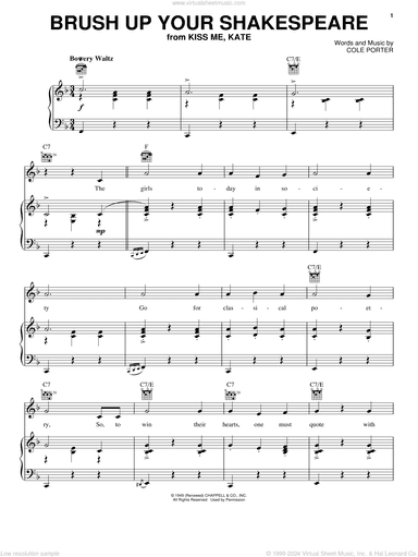 Brush Up Your Shakespeare (from Kiss Me, Kate)