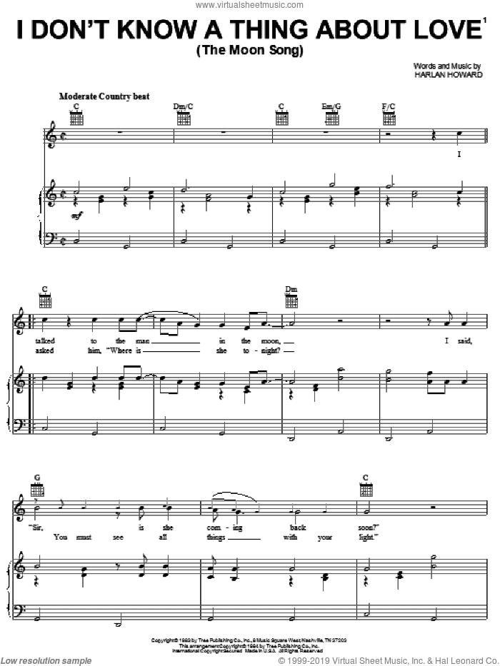 I Don't Know A Thing About Love (The Moon Song)