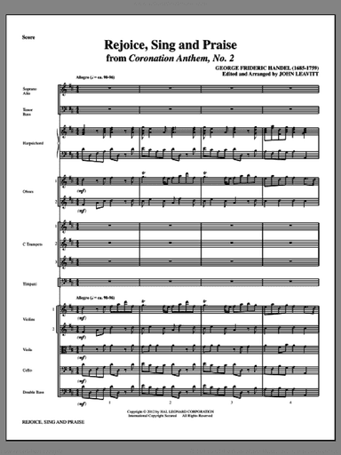Rejoice, Sing And Praise (complete set of parts)