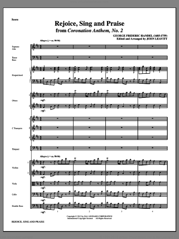 Rejoice, Sing And Praise (complete set of parts)