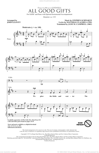 All Good Gifts (arr. John Leavitt)