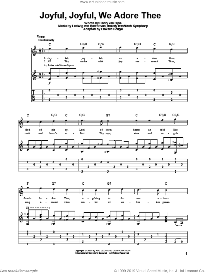 Joyful, Joyful, We Adore Thee