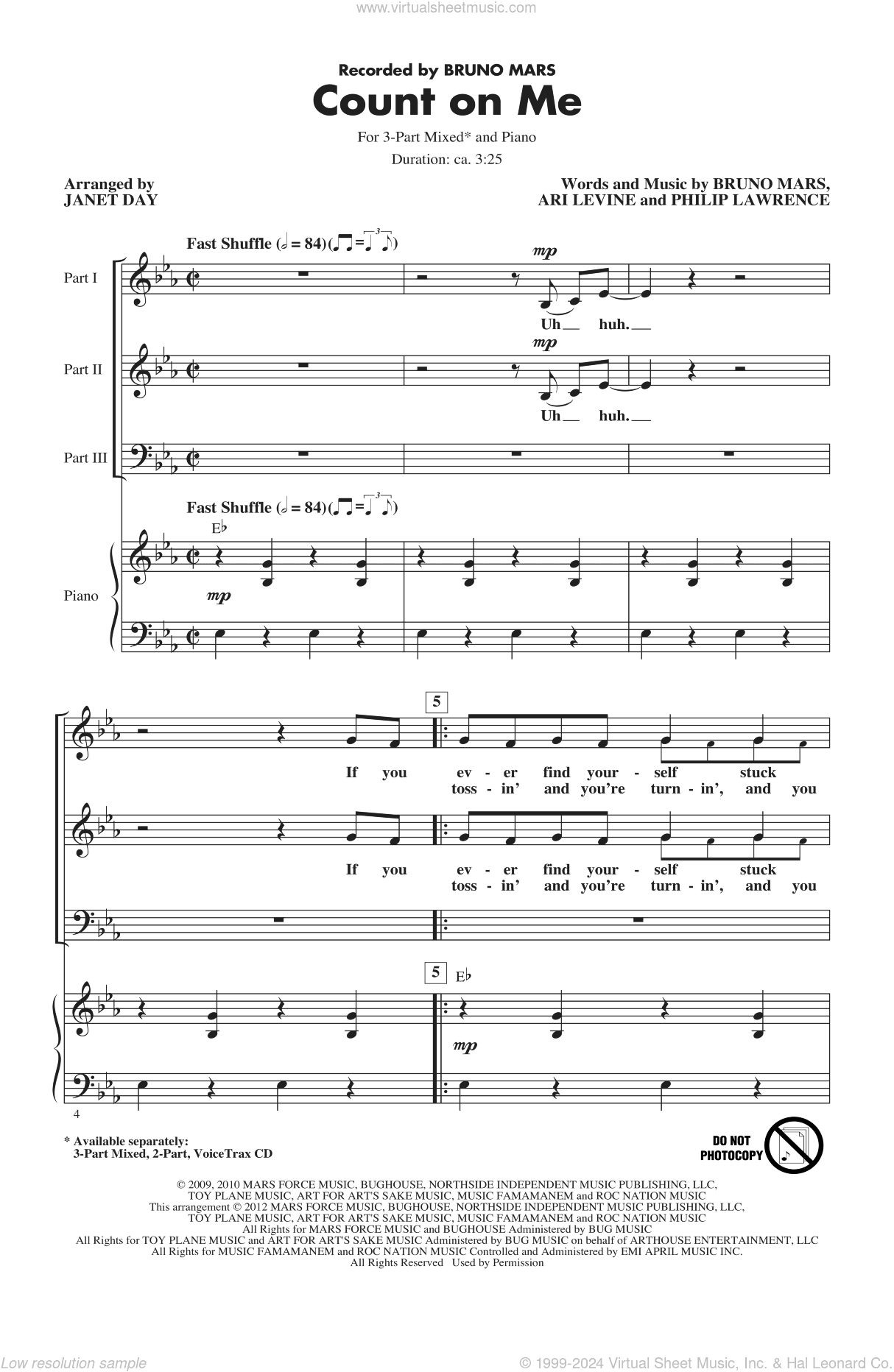 Count On Me (arr. Janet Day)