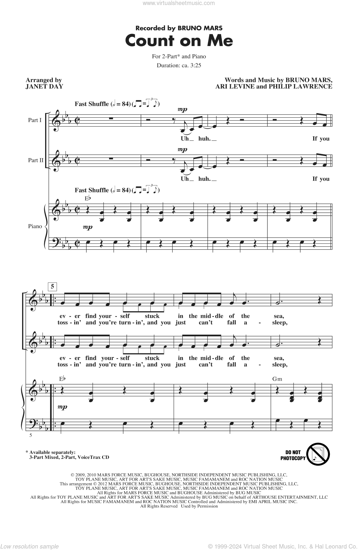 Count On Me (arr. Janet Day)