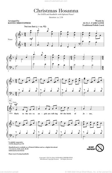 Christmas Hosanna (arr. Keith Christopher)