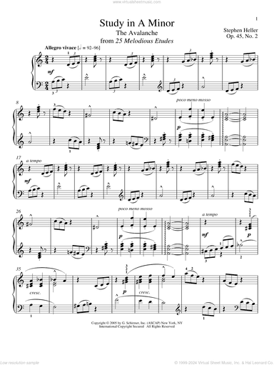 Avalanche, Op. 45, No. 2