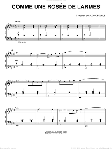 Comme Une Rosee De Larmes, (intermediate)
