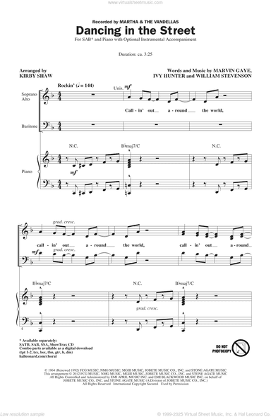 Dancing In The Street (arr. Kirby Shaw)