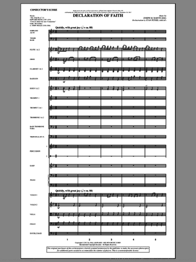 Declaration Of Faith (complete set of parts)