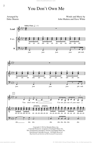 You Don't Own Me (arr. Deke Sharon)