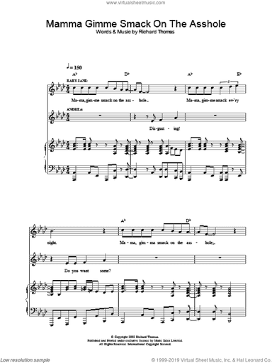 Mama Gimme Smack On The Asshole (from Jerry Springer The Opera)