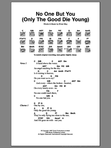No One But You (Only The Good Die Young)