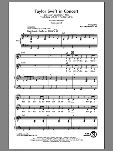 Taylor Swift In Concert (Medley)
