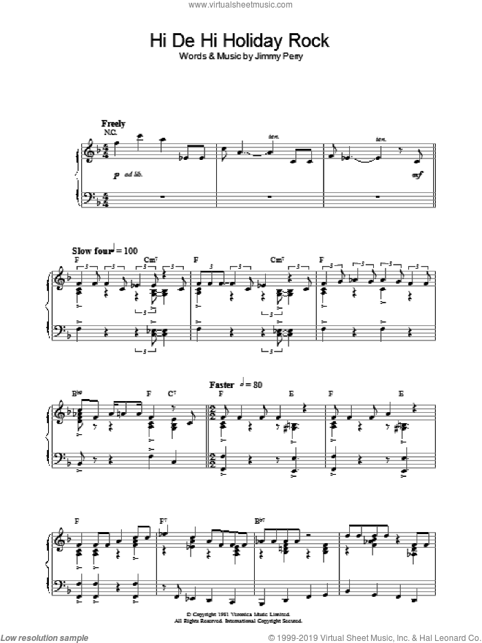 Hi De Hi Holiday Rock (theme from Hi De Hi)