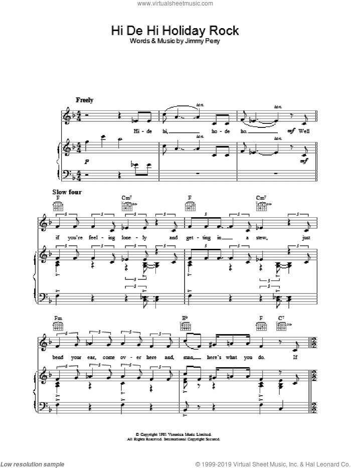 Hi De Hi Holiday Rock (theme from Hi De Hi)