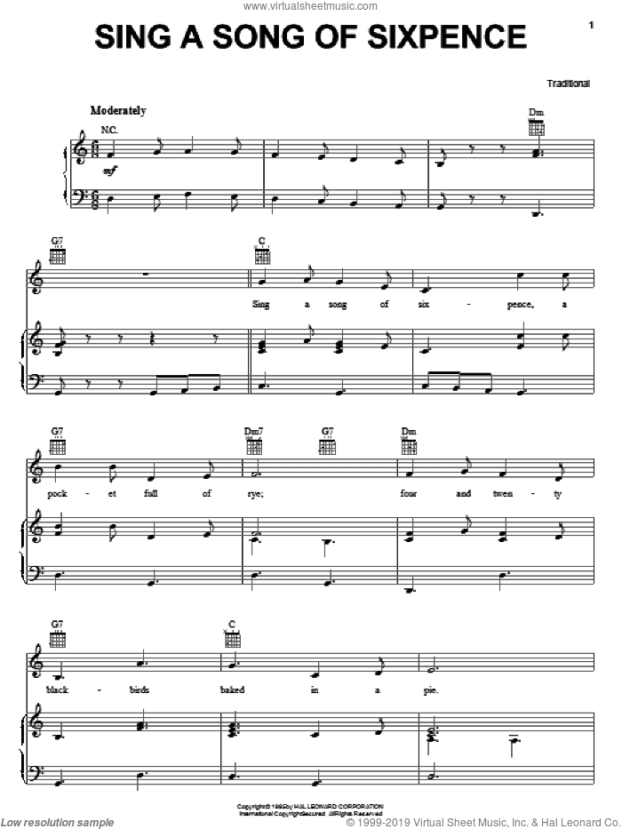 Sing A Song Of Sixpence