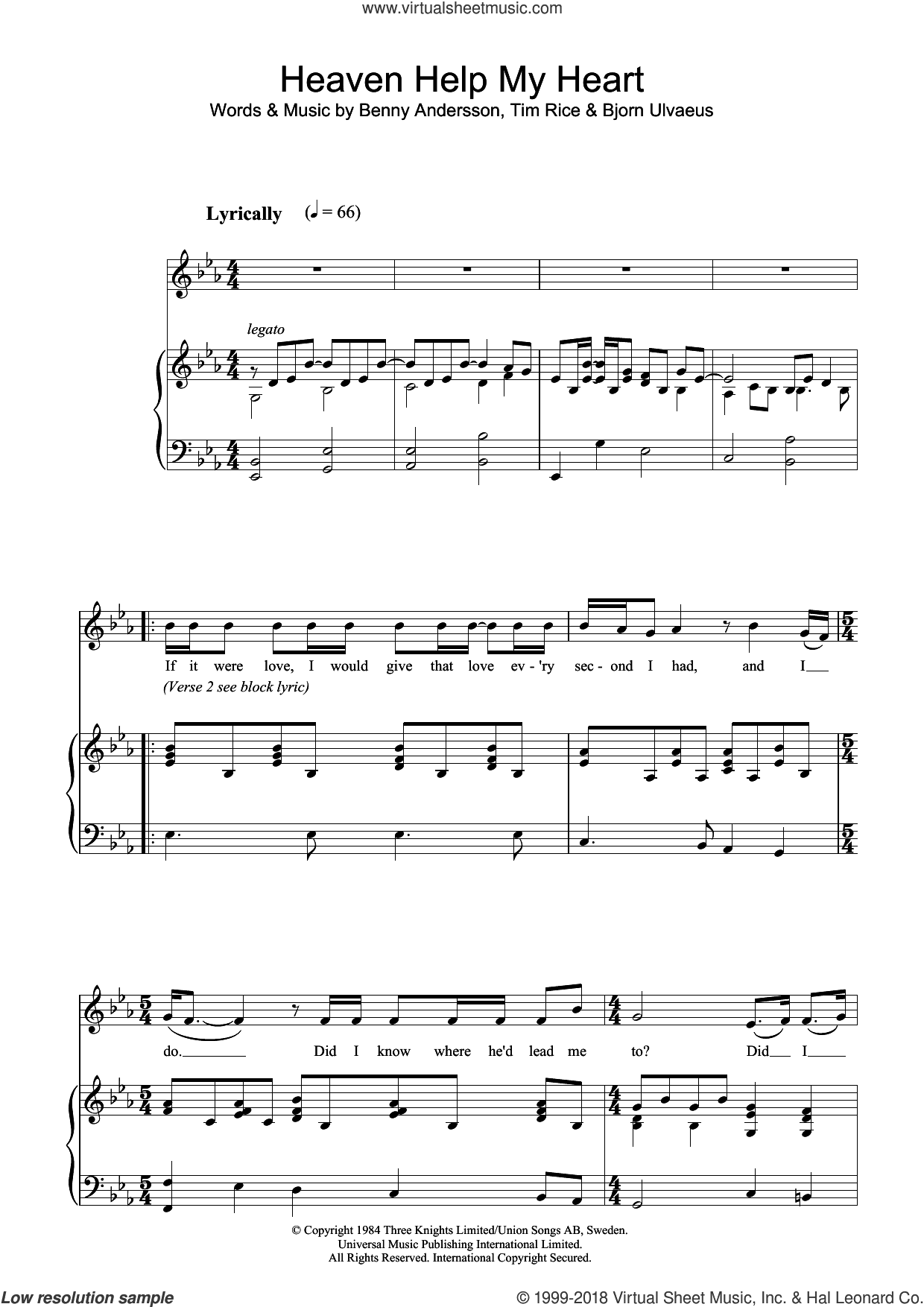 Heaven Help My Heart (from Chess)