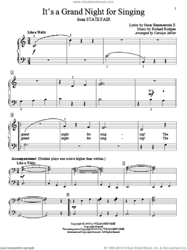 It's A Grand Night For Singing