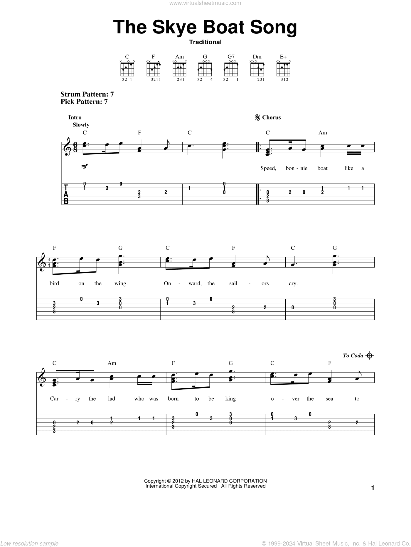 The Skye Boat Song (arr. Mark Phillips)