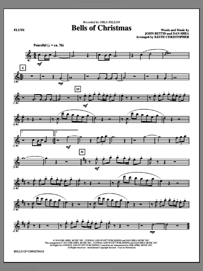 Bells Of Christmas (complete set of parts)