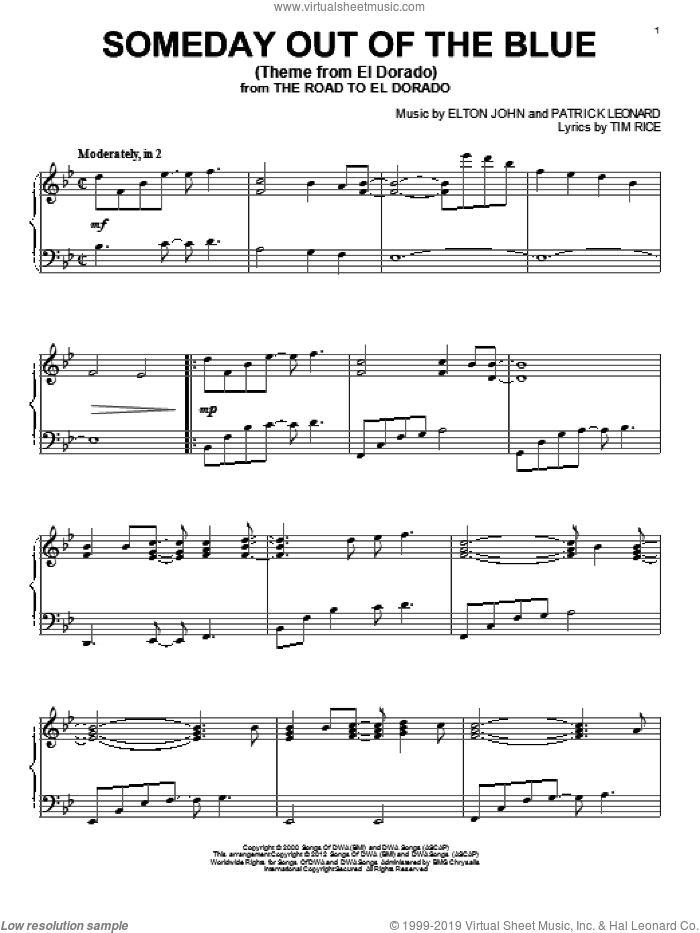 Someday Out Of The Blue (Theme from El Dorado)