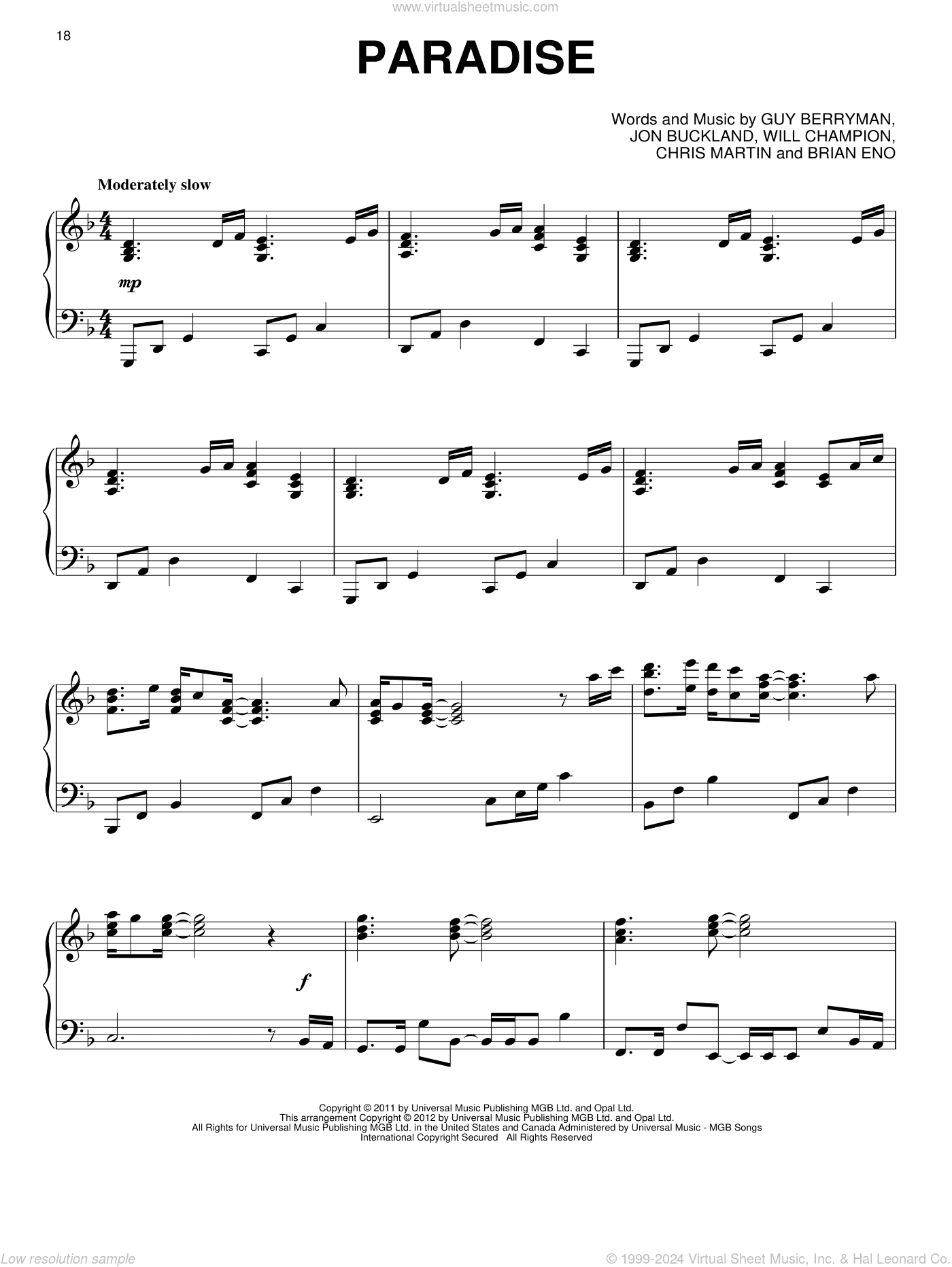 Paradise, (intermediate)