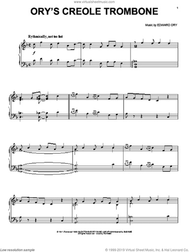Ory's Creole Trombone