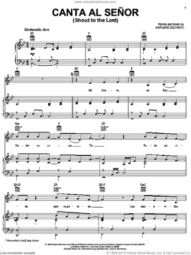 Canta Al Senor (Shout To The Lord)