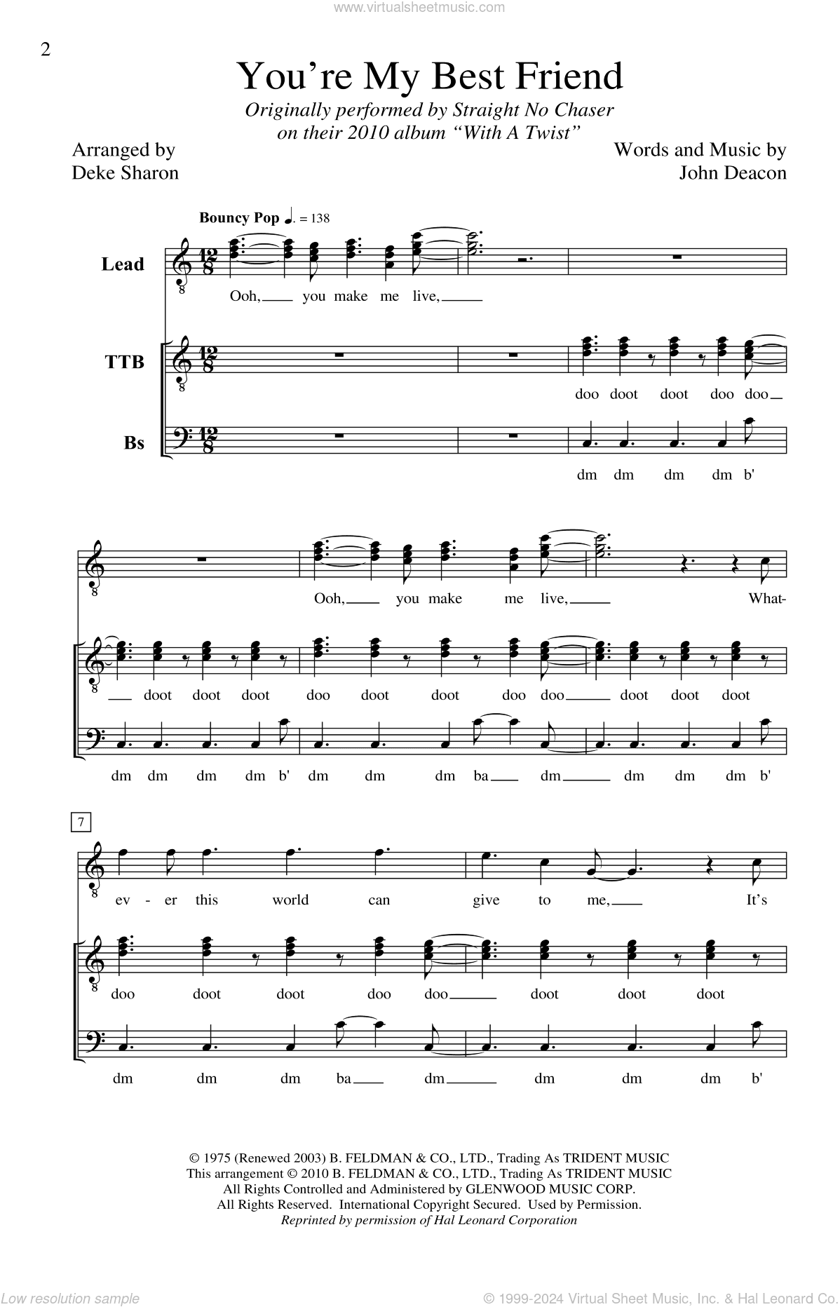 You're My Best Friend (arr. Deke Sharon)