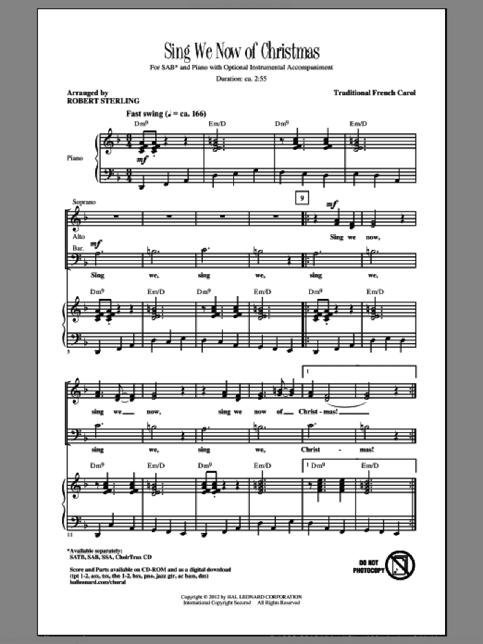 Sing We Now Of Christmas