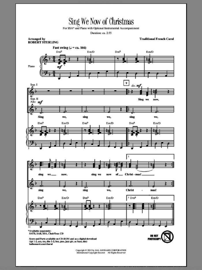 Sing We Now Of Christmas