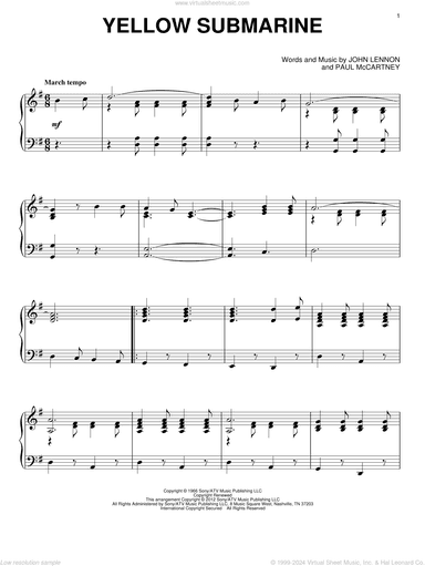 Yellow Submarine, (intermediate)